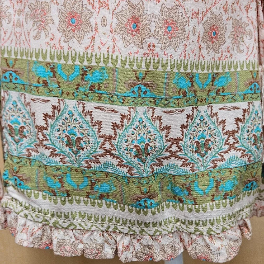Cotton Candy LA Off‎ The Shoulder Long Sleeve Floral Shorts Romper Size Medium